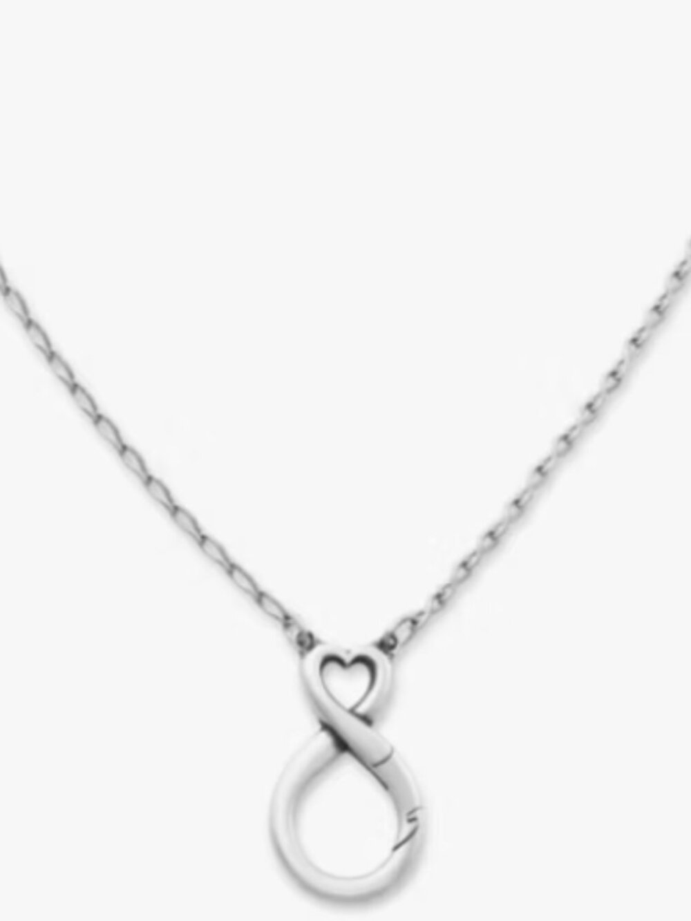 Endless Love Changeable Charm Holder Necklace New in Box 20" .925